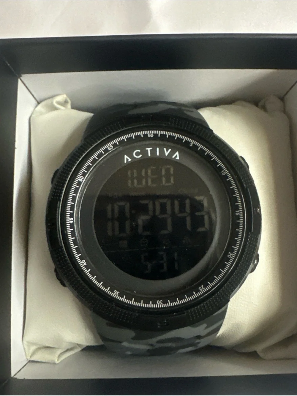 (277) Ativa Black Digital Sport Watch with LED Display